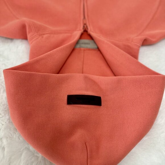 Fear of God Essentials Girls Hoodie – Coral / Salmon Pink - Picture 9 of 12